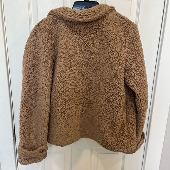 Stevie Hender Brown Sherpa Button Up Jacket - Picture 9 of 9